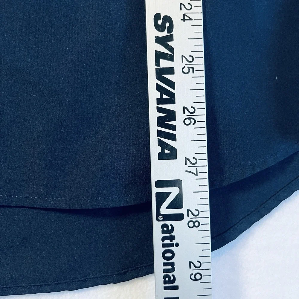 7 DIAMONDS‎ 4 Way Stretch  Shirt Men's Size Large Navy Athletic Fit
